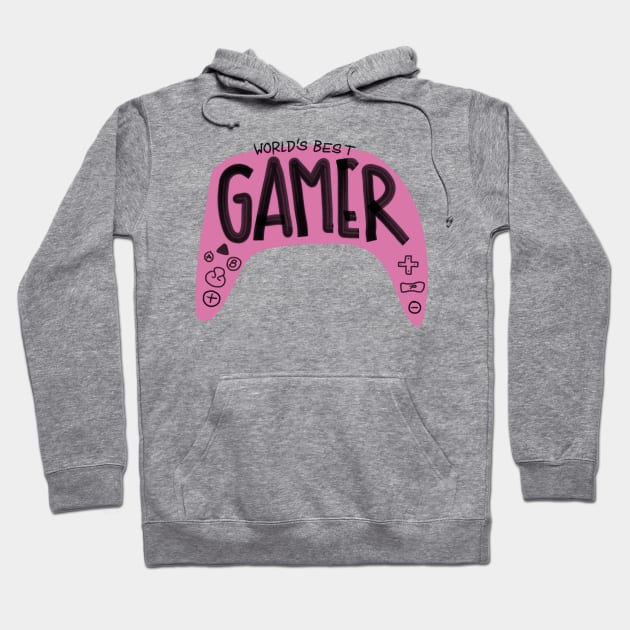 World’s best gamer Hoodie by Haleys Hand